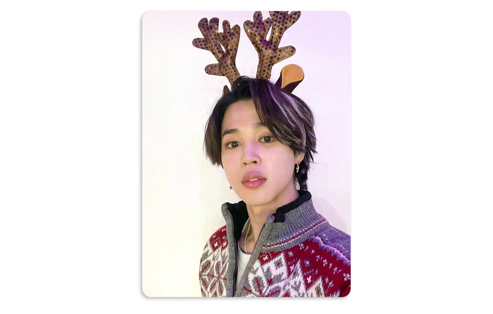 BTS Butter Holiday Remix Cute Christmas Selfies Handmade