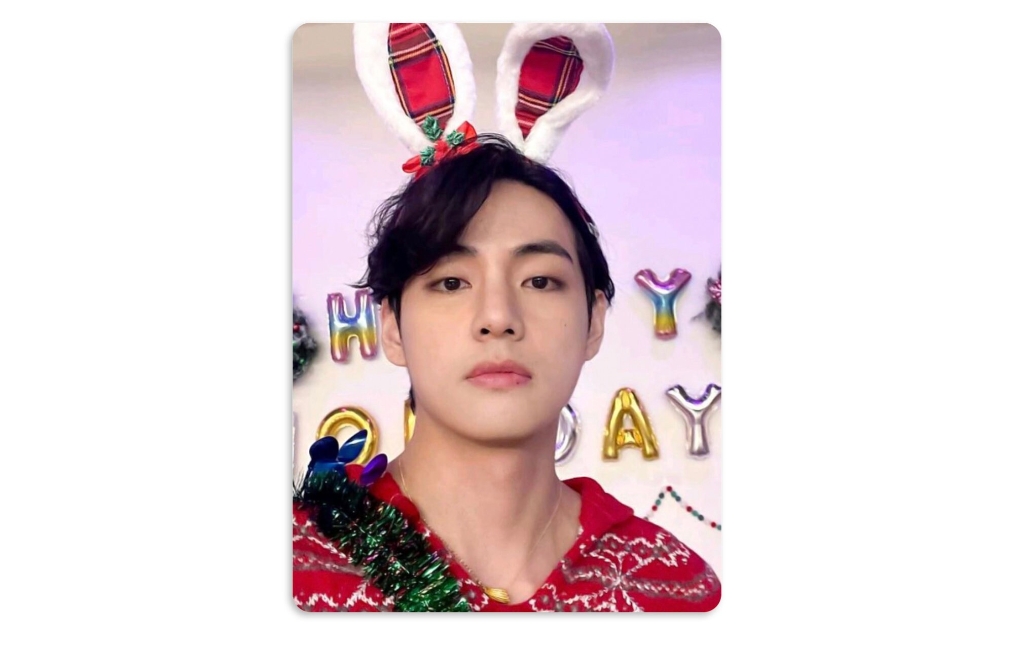 BTS Butter Holiday Remix Cute Christmas Selfies Handmade