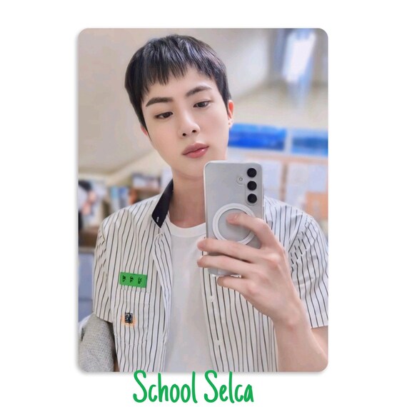 Jin of BTS Run Jin Episode Two Handmade Unofficial Photocards BTS