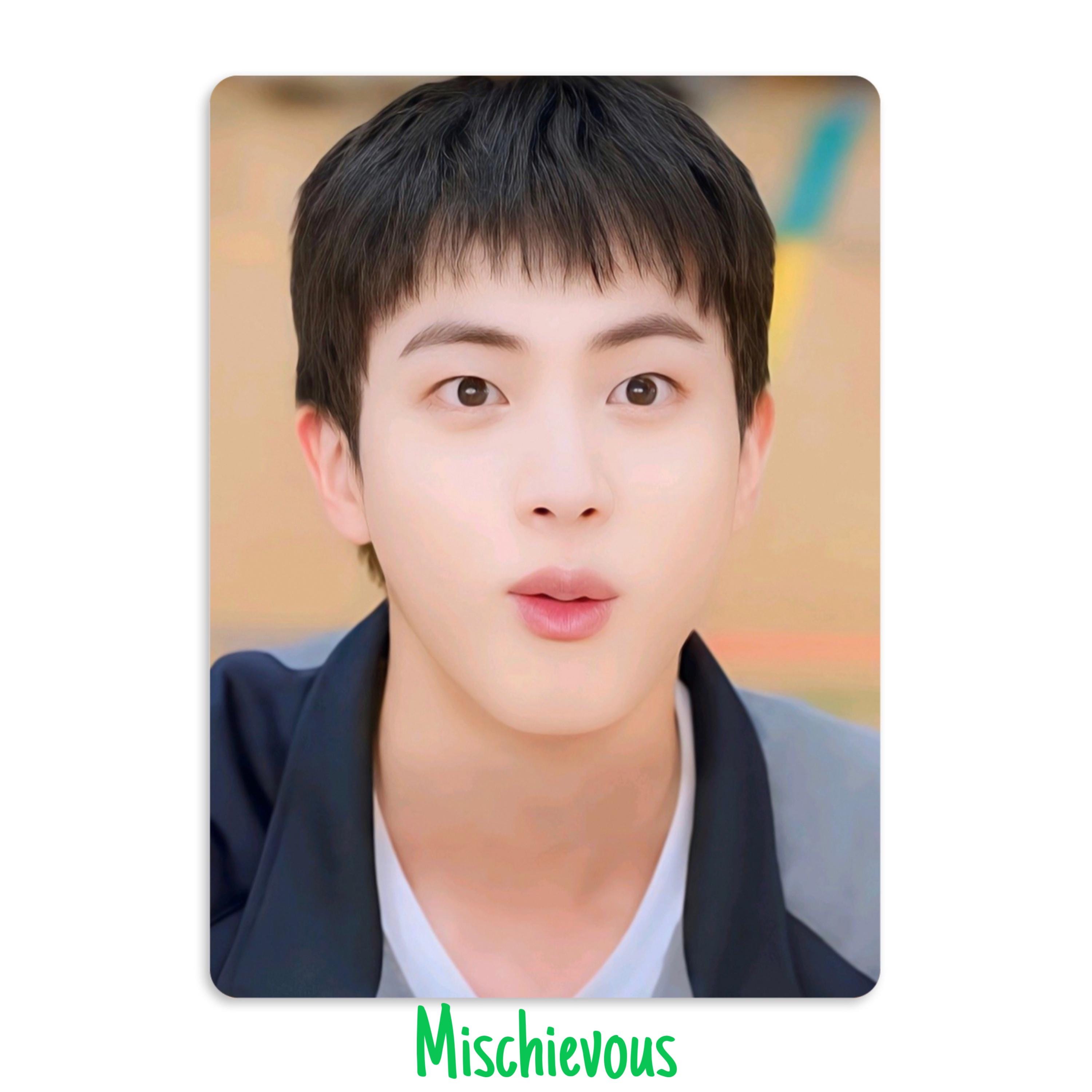 Jin of BTS Run Jin Episode Two Handmade Unofficial Photocards BTS