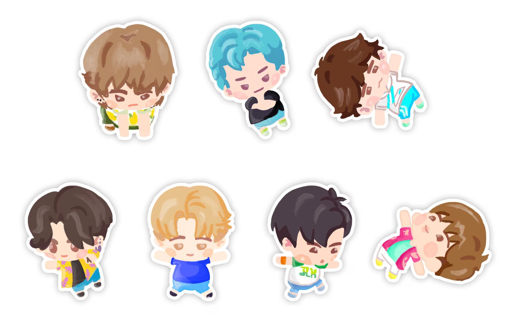 BTS Island in the Seom Handmade Unofficial Cute Fanart Vinyl