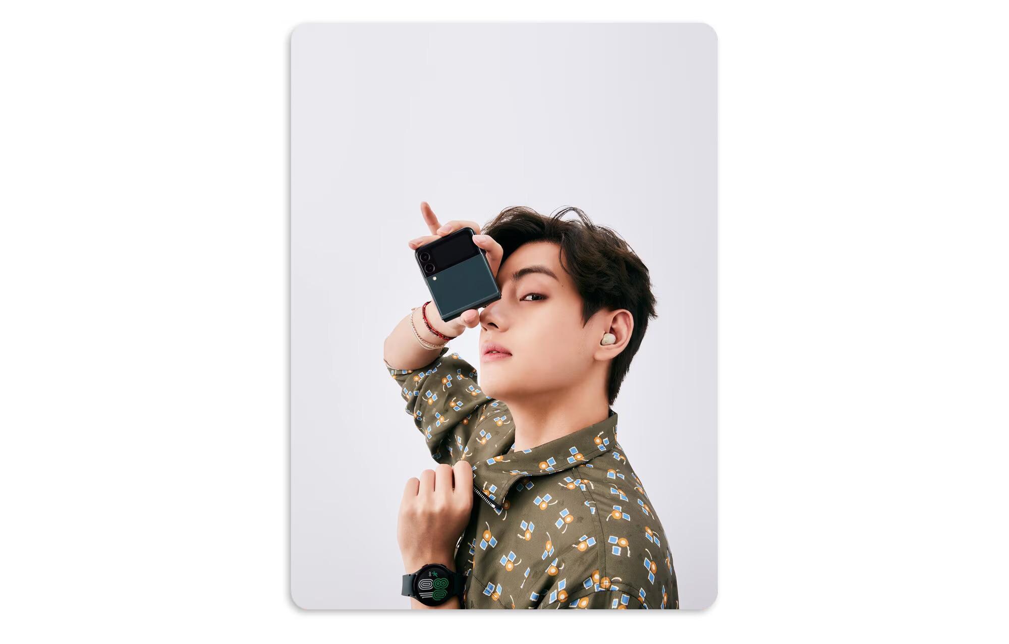 BTS X Samsung Galaxy Z Flip Phone 2021 Promotion Handmade