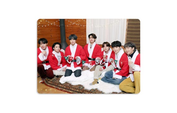 BTS Christmas Photoshoot 2020 Handmade Unofficial Photocards RM