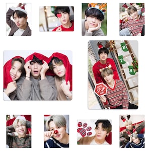 BTS Weihnachten Frohe Feiertage Set 2 Inoffizielle handgemachte Fotokarten RM Jin SUGA jhope Jimin V Jungkook Bangtan Xmas