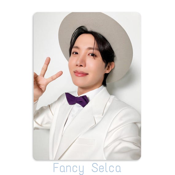 Jhope of BTS Festa 2025 Photoshoot Handmade Unofficial Photocards