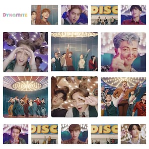 BTS Dynamite Music Video Set 3 Handmade Unofficial Photocards RM Jin Suga jhope Jimin V Jungkook Bangtan Boys