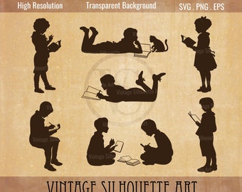 Kind leesboek svg, terug naar school svg, boekenliefhebber svg, meisje leesboek, meisje met een boek, lezing svg