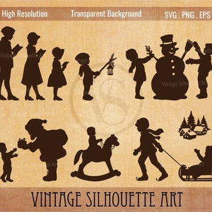 Inverno Svg, Boneco de Neve Svg, Clipart de Inverno, Pacote Svg de Natal, Papai Noel Svg, Cena de Inverno, Inverno PNG, Cena de Natal Svg, Natal Vintage