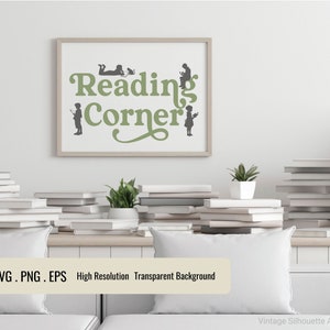 Silhouette of Children, Child reading book svg, Silhouette of Children, Book lover svg, Bookworm svg, Girl reading book, Girl with a book, Book girl, Reading svg, Librarian svg