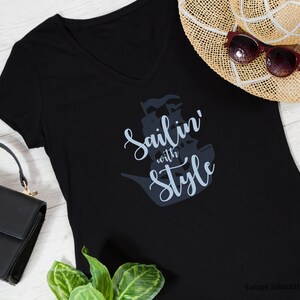 Tee Shirt Printing made with pirate girl silhouette Clip art bundle