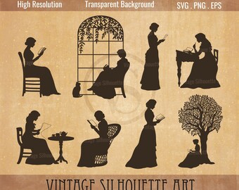 Vrouw leest svg, meisje leest svg, bibliothecaris Svg, leraar Svg, lezing Svg bundel voor vrouwen, boekenliefhebber Svg, Poetcore-esthetiek