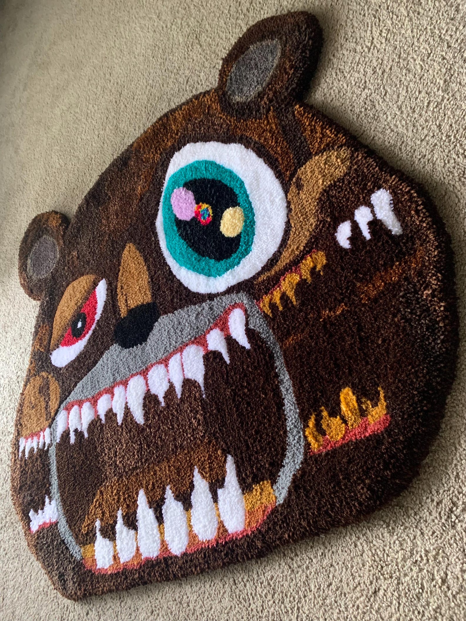 Drop Out Bear Rug/wall Decor - Etsy