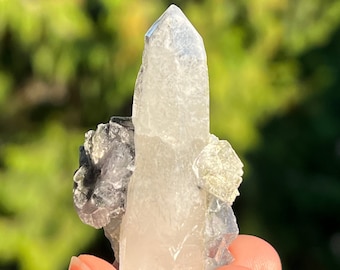 希少な蛍石入り水晶標本 – 中国湖南省耀岡県鉱山 - Etsy 日本