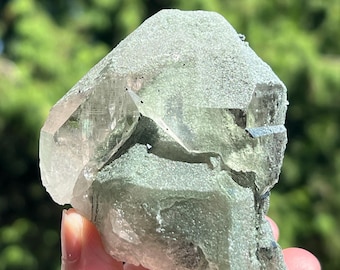 Himalayan Quartz Crystal Point with Chlorite -- Very Nice Quality -- From Kullu District, India