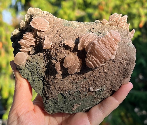 Pink Pagoda Calcite on Matrix From Fujian, China - Etsy