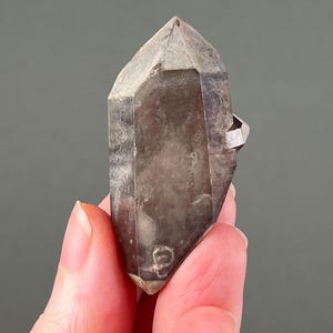 Colorado Phantom Quartz Point -- Doubly Terminated -- with Hematite