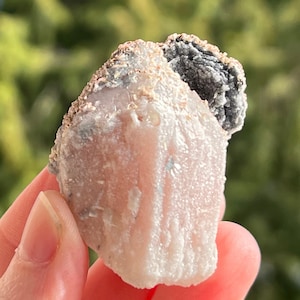 Inner Mongolia Quartz Crystal Point with Specular Hematite from China