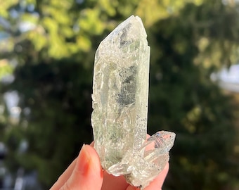 Himalayan Clear Quartz Crystal Cluster with Chlorite Inclusions -- Very Nice Quality -- From Kullu District, India