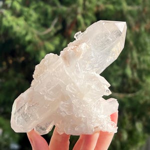 Large Arkansas Clear Quartz Crystal Cluster -- Self Standing, Very Nice Quality -- From Mt. Ida, Arkansas