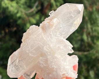 最高品質___ラージクリアアーカンソークォーツクリスタルゴールデン