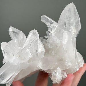 LARGE Arkansas Clear Quartz Crystal Cluster -- Nice Clarity and Quality, Self Standing -- From Mt. Ida, Arkansas
