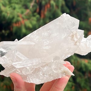LARGE Arkansas Clear/White Quartz Crystal Cluster - Nice Quality and Luster - From Mt. Ida, Arkansas