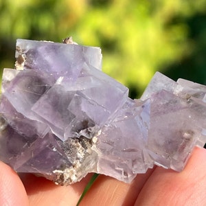 Yaogangxian Blue/Purple Phantom Fluorite Cube Cluster from Hunan, China