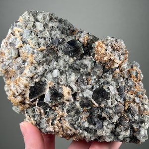Large Druzy Dreams Pocket Green Fluorite Cluster with Druzy Quartz -- Daylight Fluorescence -- from Rogerley Mine, Weardale, England