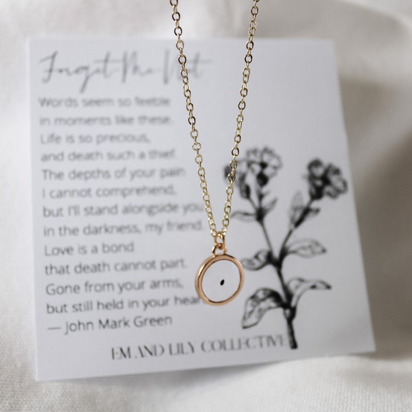 Forget-Me-Not Seed Necklace | Miscarriage Gift | Pregnancy Loss | Gift for Loss | Bereavement Gift | Funeral Gift