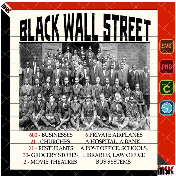 Black Wall Street, svg, png