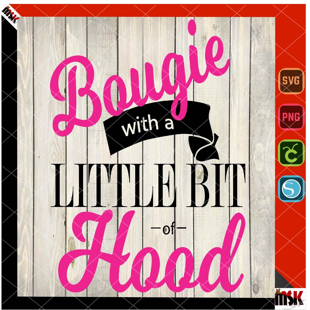 Bougie With a Little Bit of Hood, Svg, Png Etsy