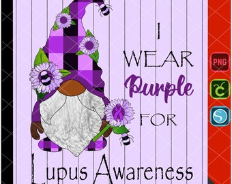 Lupus awareness Gnome, png