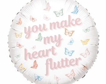 Lovely Feeling 18'' Specialty Mylar Balloon, Balloon Bouquets, Foil Balloons, Butterfly Theme