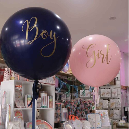Jumbo Navy and Blush Baby Shower Balloons Boy or Girl Baby Etsy