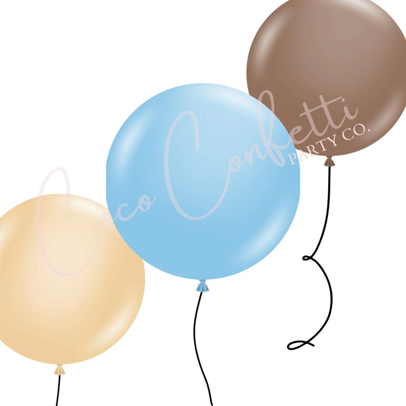 Neutral Baby Blue Balloon Garland Kit Balloon Arch Mocha Etsy