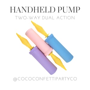 Manual Balloon Pump | Dual Two-Way Balloon Inflator, Balloon Decorations, Party Supplies, Balloon Accessories