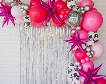 Decoraciones De Despedida De Soltera De Last Rodeo Color Morado – Banner De Globo De último Rodeo, Banda De Novia Para Ser, Globos De Aluminio Con Anillo De Corazón De Bola