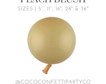 Peach Blush Premium Latex Balloons, MATTE, Individual Balloons for Party Decorations, Balloon Bouquets, Birthday Party, Baby Shower