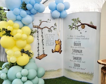 Winnie-the-Pooh Balloon Garland Kit | Balloon Arch, Baby Shower Decorations, First Birthday, Pastel Balloons, Matte Colors