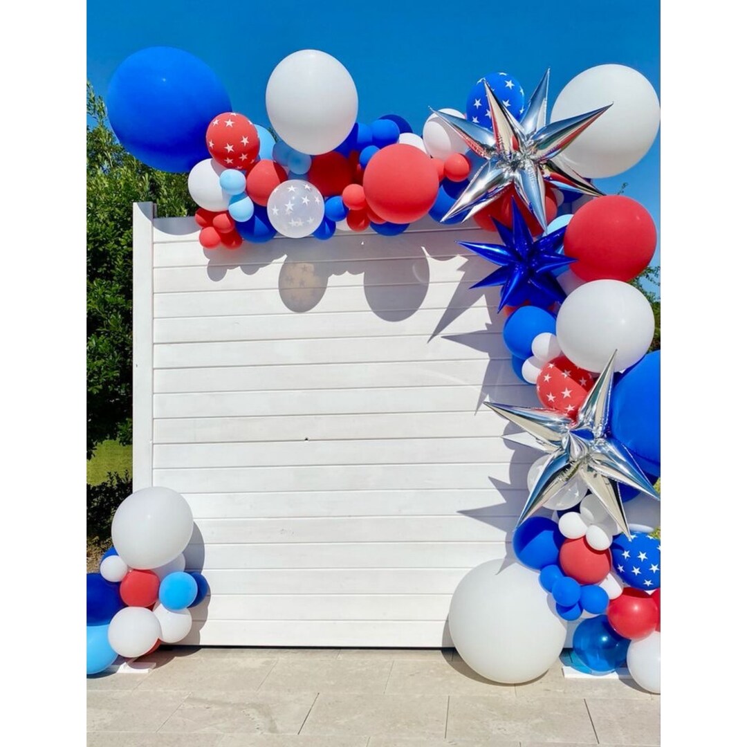 Patriotic Balloon Garland Kit 150pc, Red, White and Blue, 4th of July