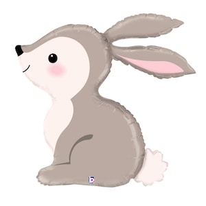 36&quot; Woodland Bunny Specialty Mylar Balloon