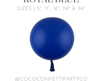 Royal Blue Premium Latex Balloons, MATTE, Individual Balloons for Party Decorations, Balloon Bouquets, Dark Blue