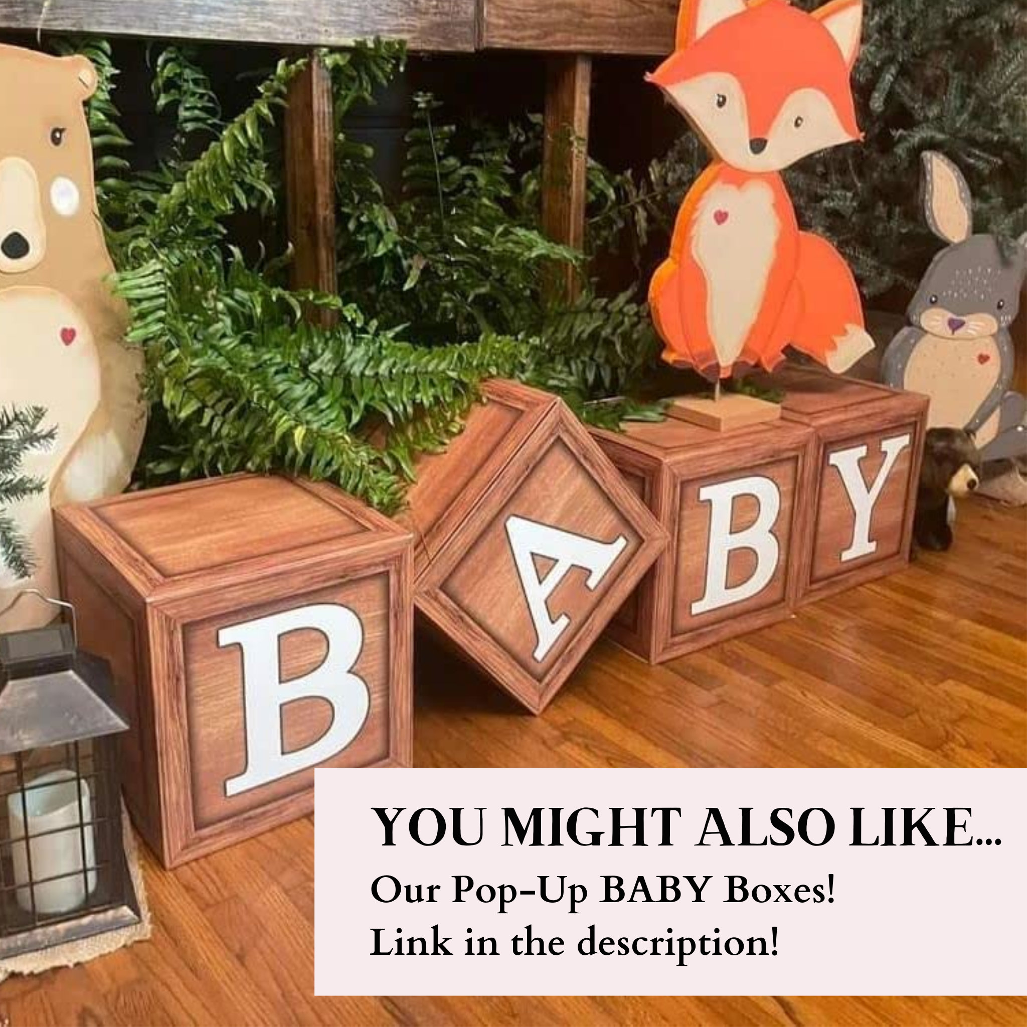 Woodland Lot de 193 décorations jetables pour fête prénatale garçon