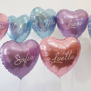 Personalized Heart Shaped Balloon - Bespoke Balloons, Customized Balloon, Name Balloon, Valentines Day, Personalized Gift, Party Decoration