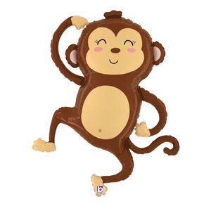 41" Jungle Monkey Specialty Mylar Balloon