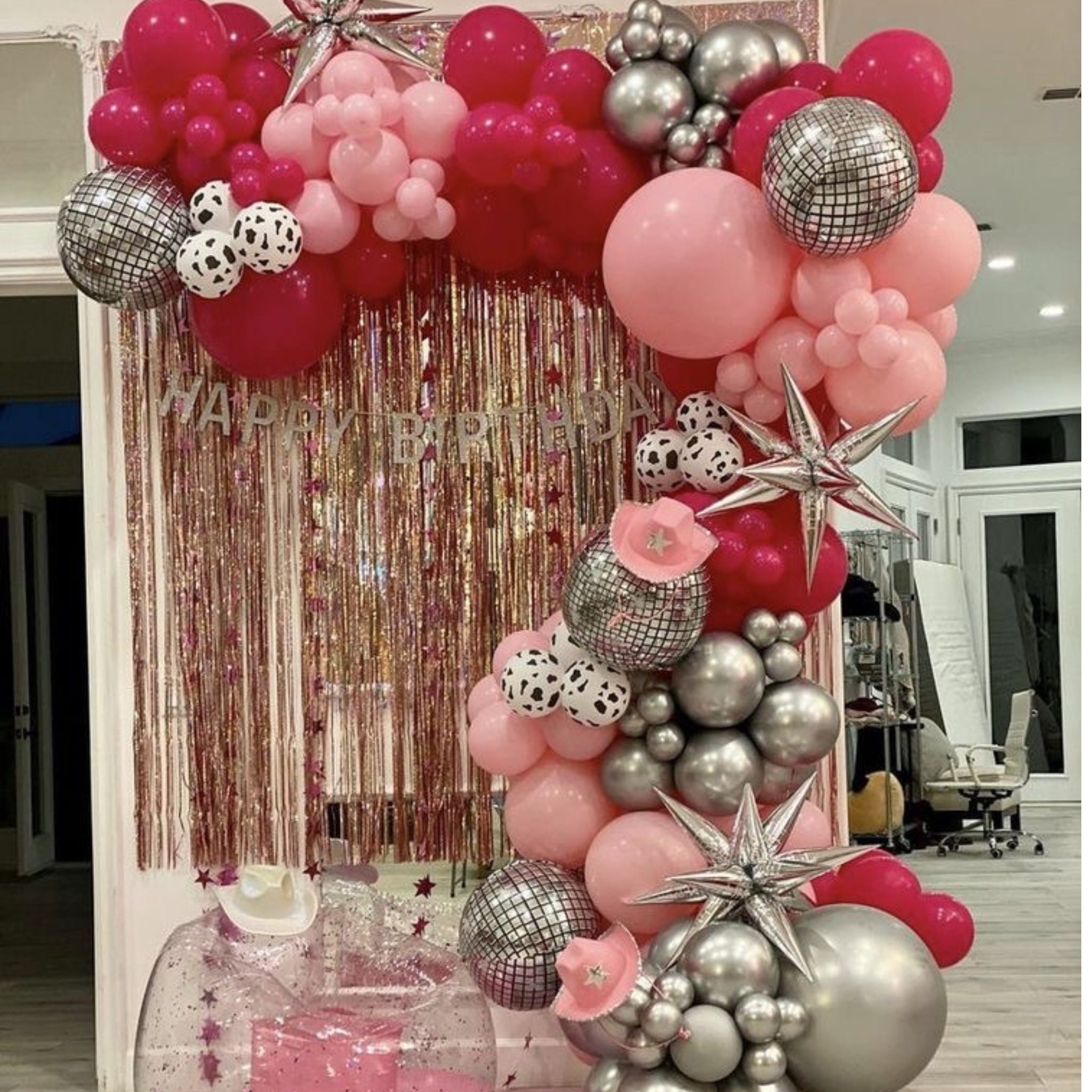 Hot Pink Crystal Garland Drops – Accessory Concierge