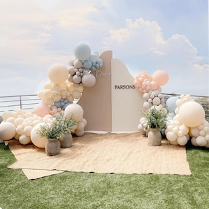 DIY Balloon Garland Kit - Pastel Blue, Pastel Pink, Cream, Dusk,  Boho, Bridal Shower, Baby Shower, Birthday Decoration, Gender Reveal