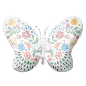 Pastel Butterfly 34&#39;&#39; Specialty Mylar Balloon, Balloon Bouquets, Foil Balloons, Butterfly Theme