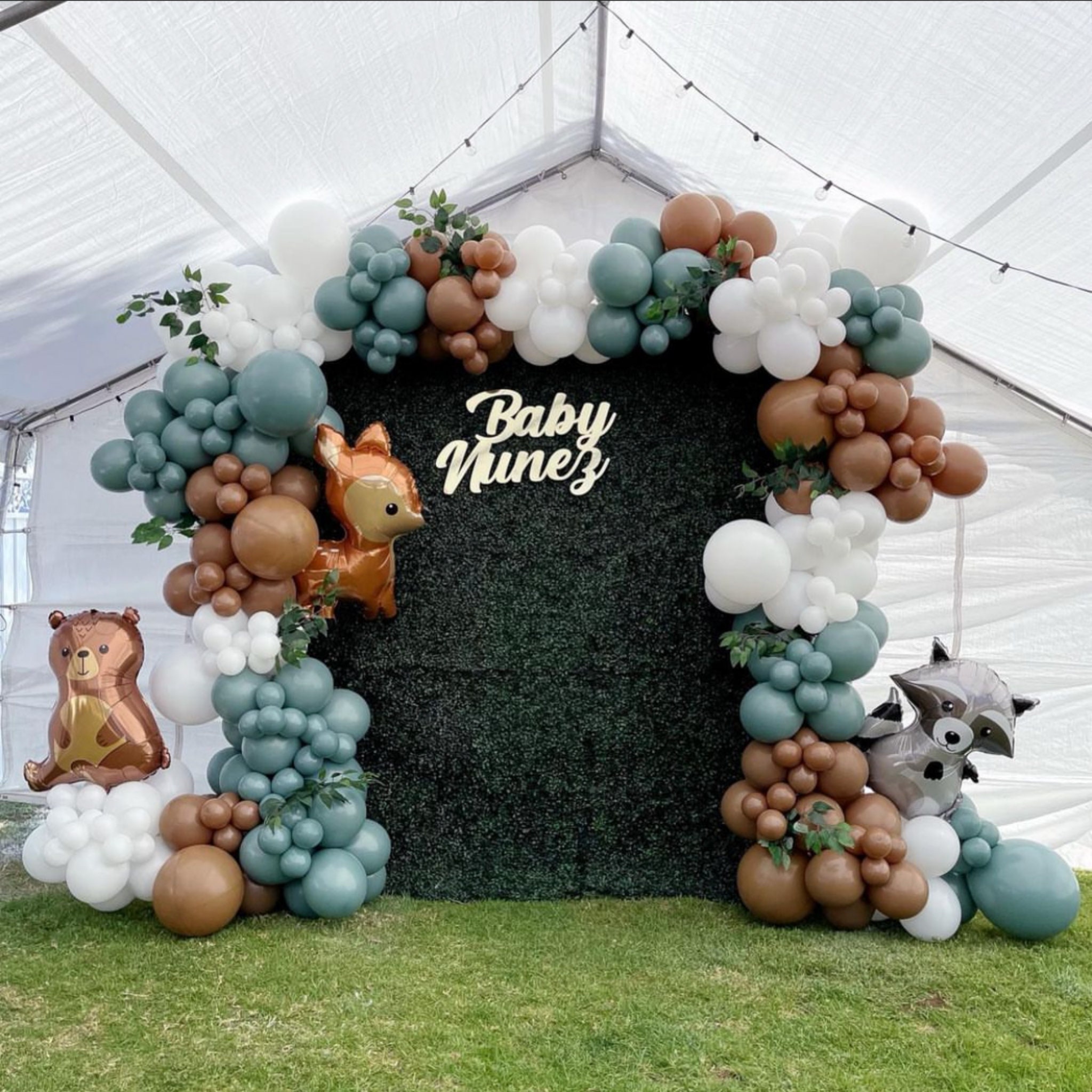 Woodland Baby Shower Balloon Arch Kit Woodland Themed Baby Shower