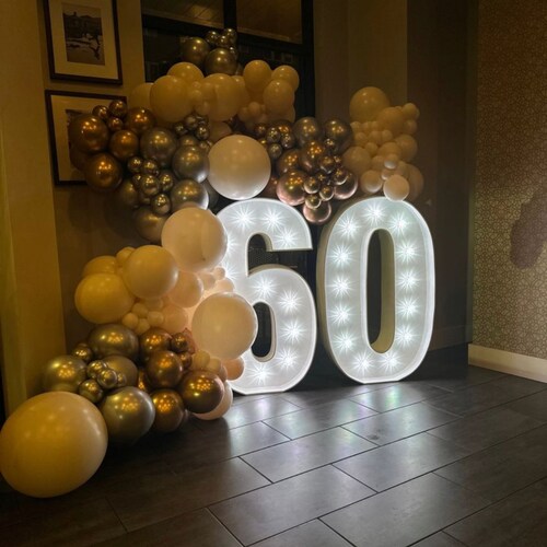 Light up Number Marquee Numbers Giant Numbers 3D Numbers Etsy